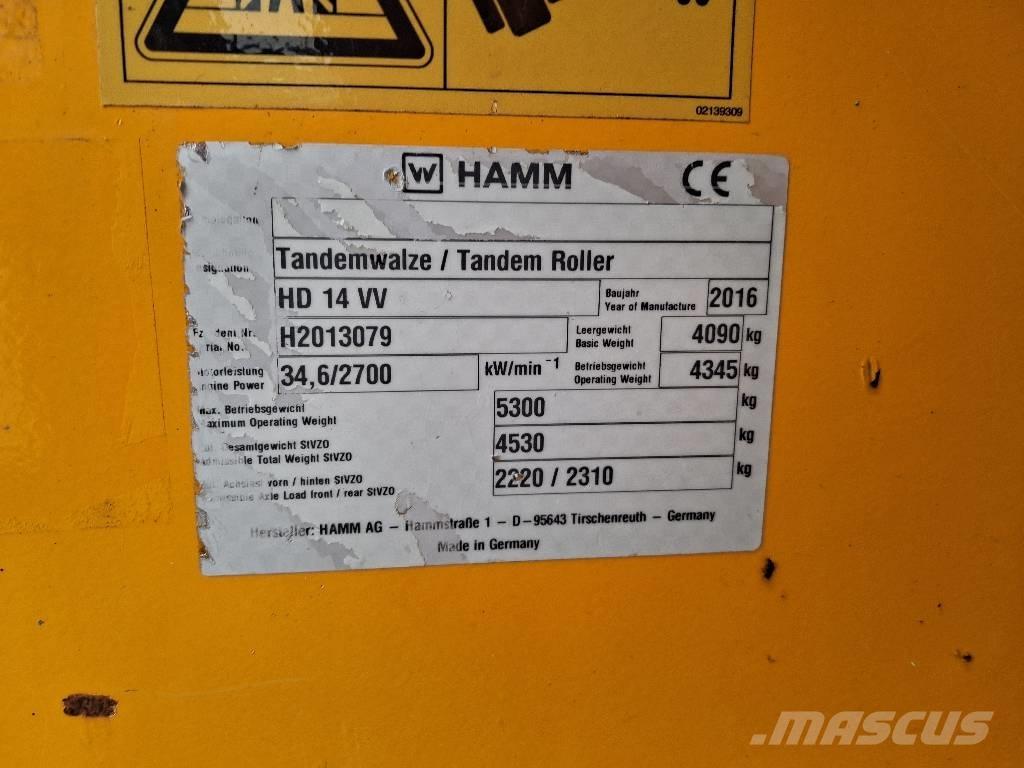 Hamm HD 14 VV Tvilling tromle