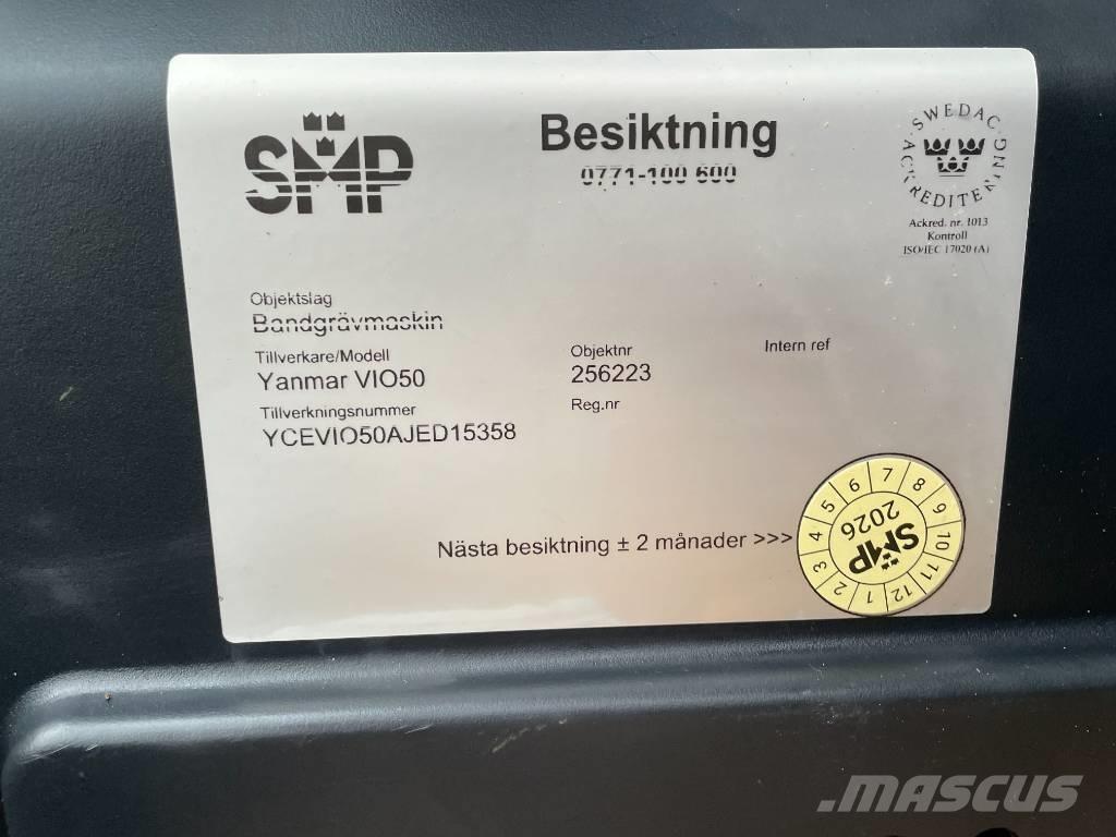 Yanmar Vio 50 Minigravemaskiner