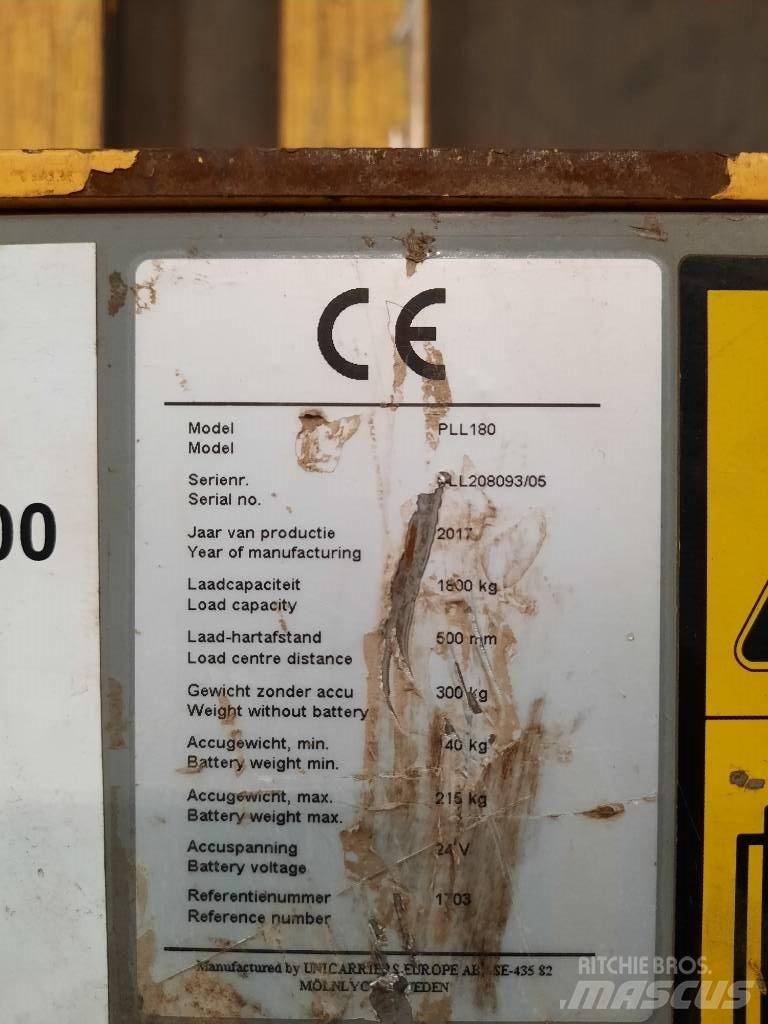 UniCarriers PLL180 El-palleløftere
