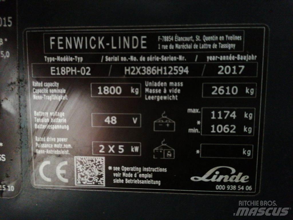 Linde E18PH El gaffeltrucks