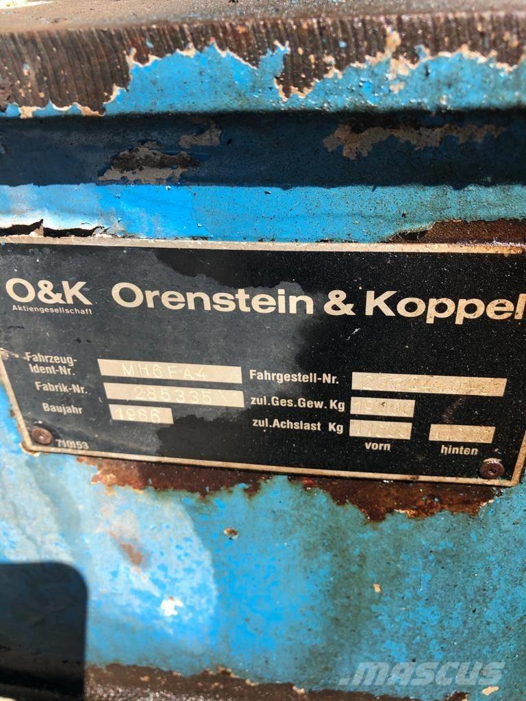 O&K MH6 FA4 Gravemaskiner på hjul