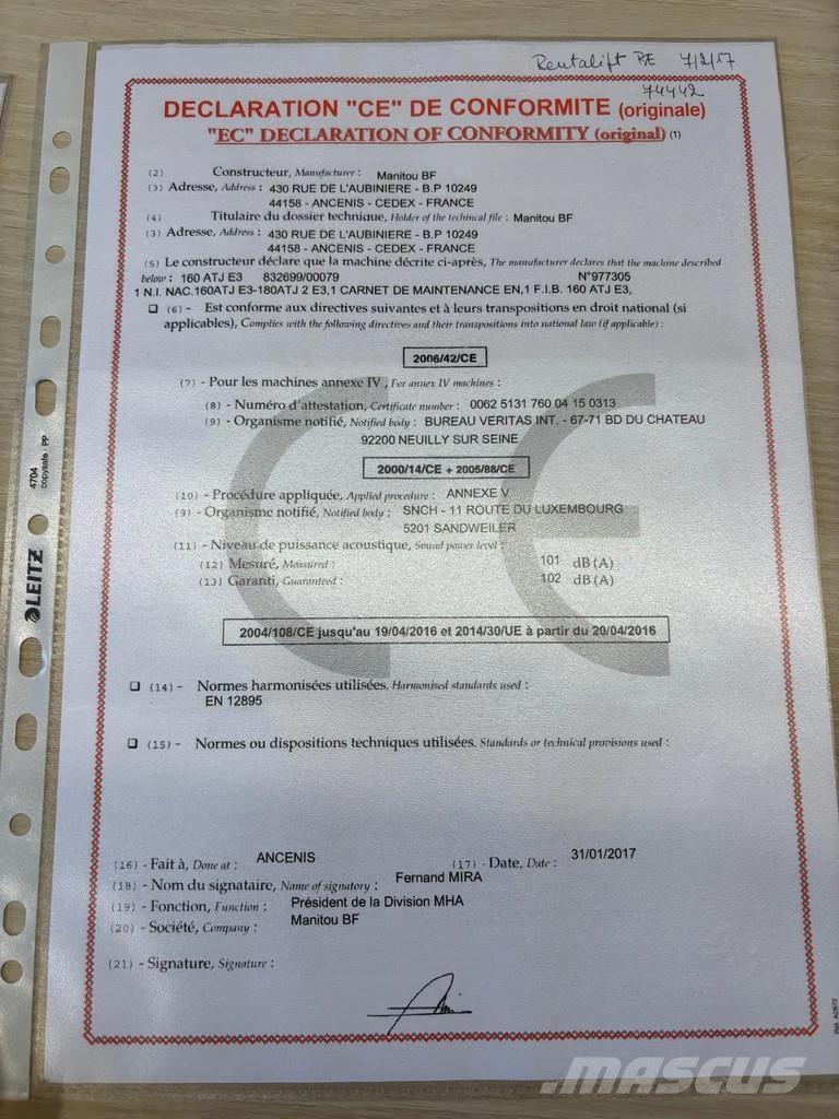 Manitou 160 ATJ Teleskoplifte