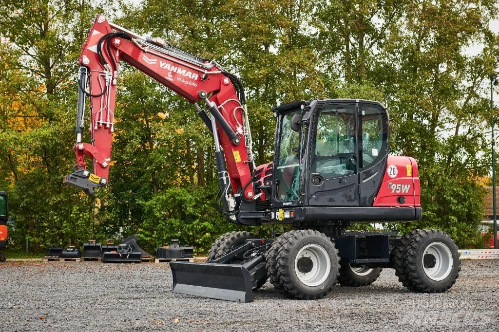 Yanmar B95W Gravemaskiner på hjul