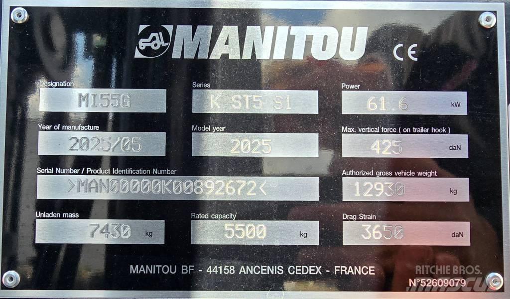 Manitou MI 55 G LPG gaffeltrucks