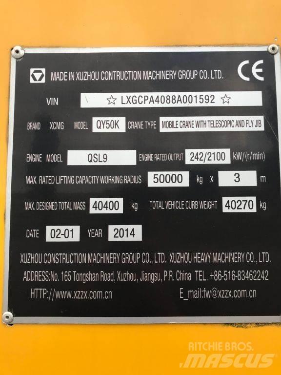 XCMG QY50K UNUSED Kraner til alt terræn