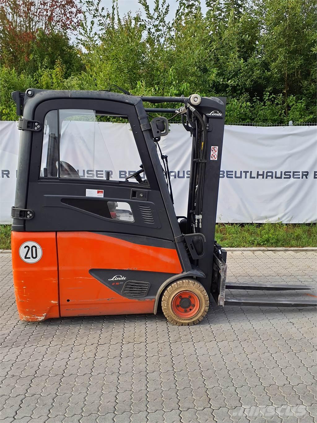 Linde E16 El gaffeltrucks