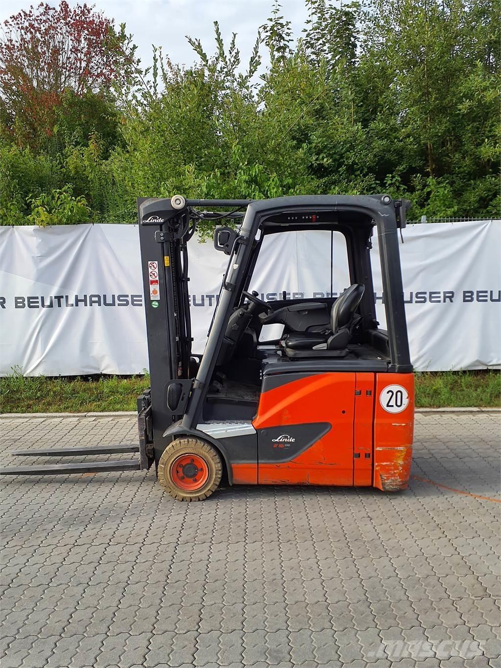 Linde E16 El gaffeltrucks