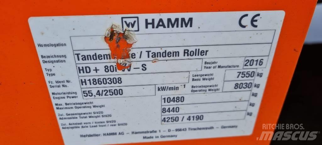 Hamm HD+ 80 i VV-S Tvilling tromle