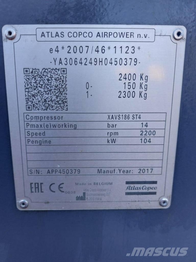 Atlas Copco XAVS186 Kompressorer
