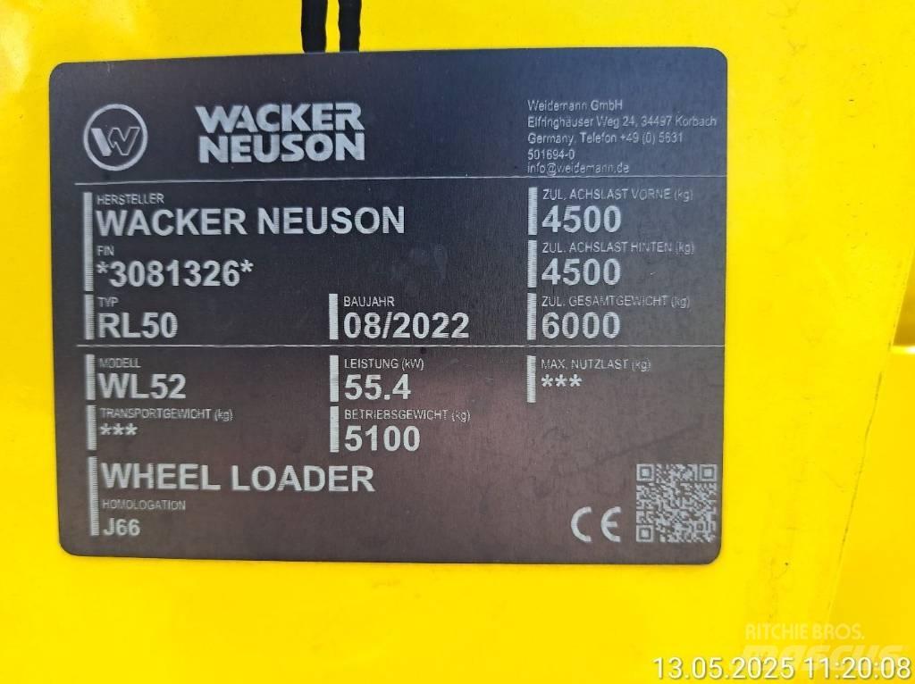 Wacker Neuson WL52 Læssemaskiner på hjul