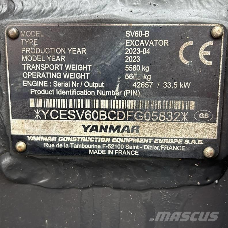 Yanmar SV60-B Minigravemaskiner