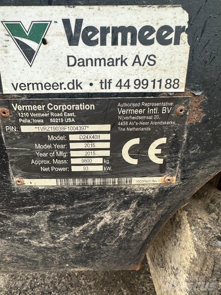 Vermeer D24x40II Horisontal retningsbestemt boreudstyr