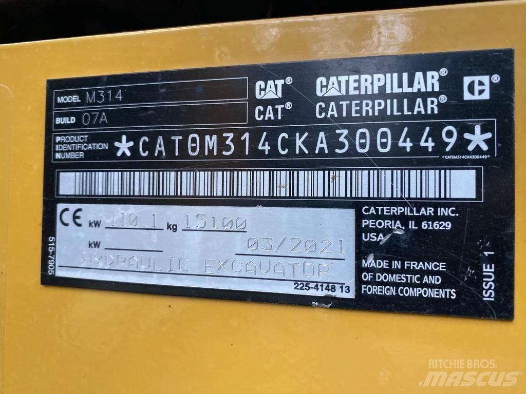 CAT 314 Next gen Gravemaskiner på hjul