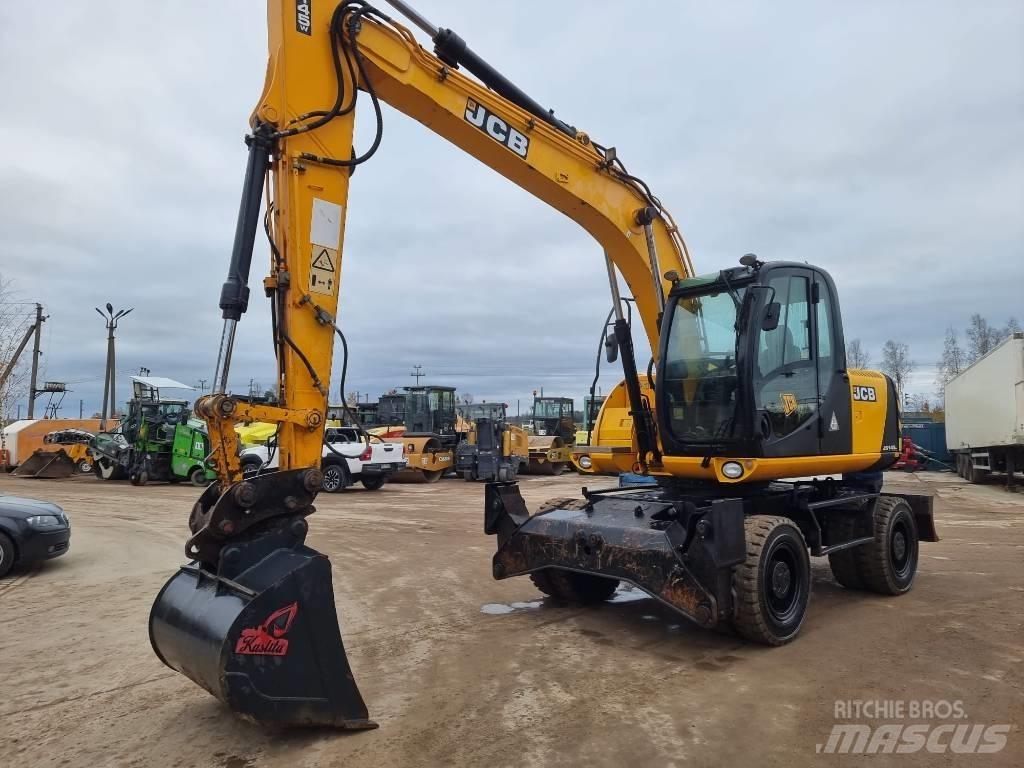 JCB JS 145 W Gravemaskiner på hjul