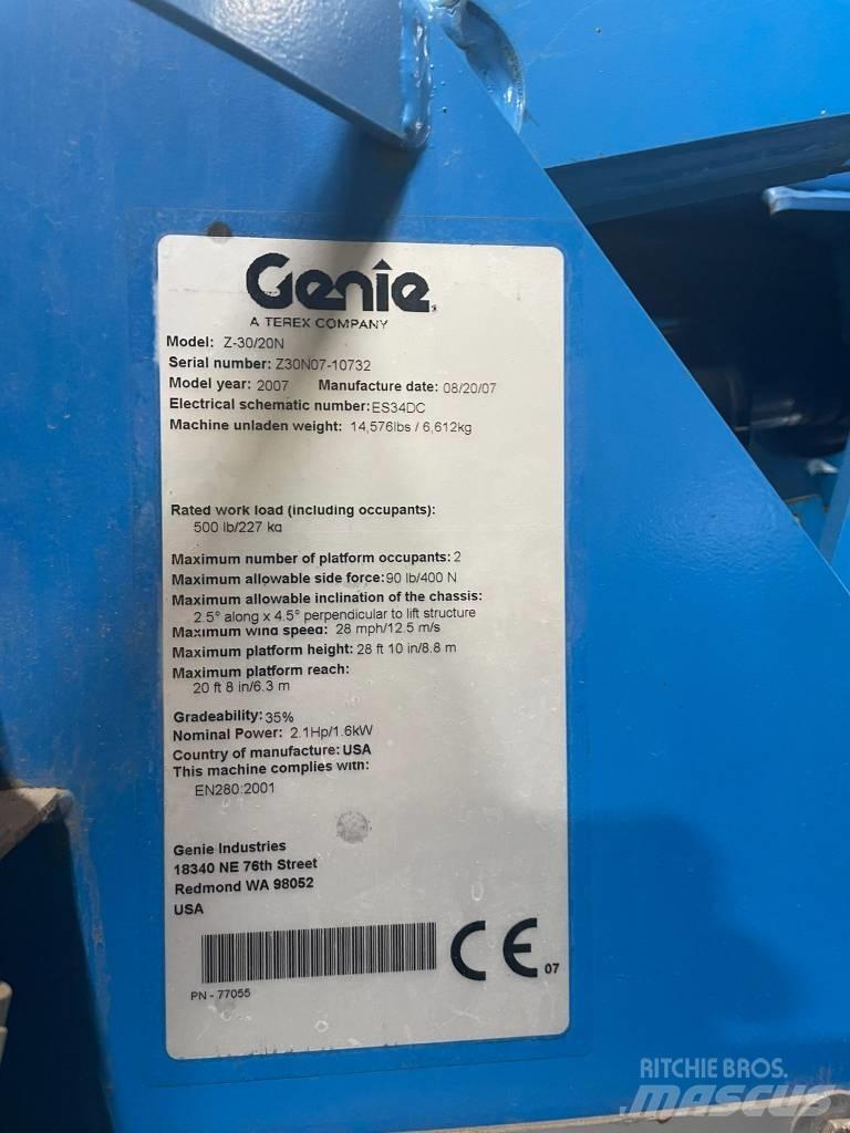 Genie Z 30/20 N RJ Bomlifte med knækarm
