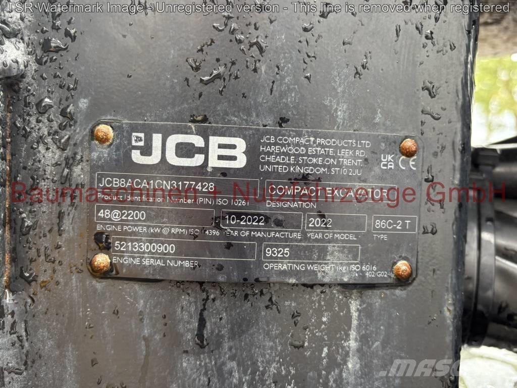 JCB 86C-2 TAB -Demo- Midi-gravemaskiner 7t - 12t