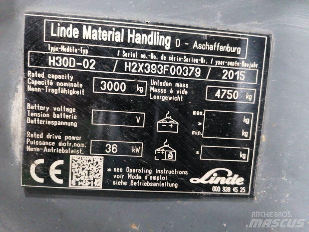Linde H30D-02 Diesel gaffeltrucks