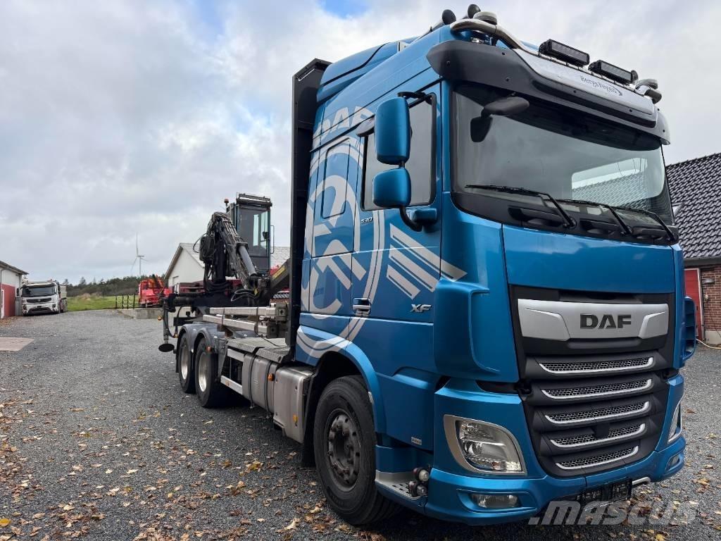 DAF XF 530 6x4 Skovmaskintransportlastbiler