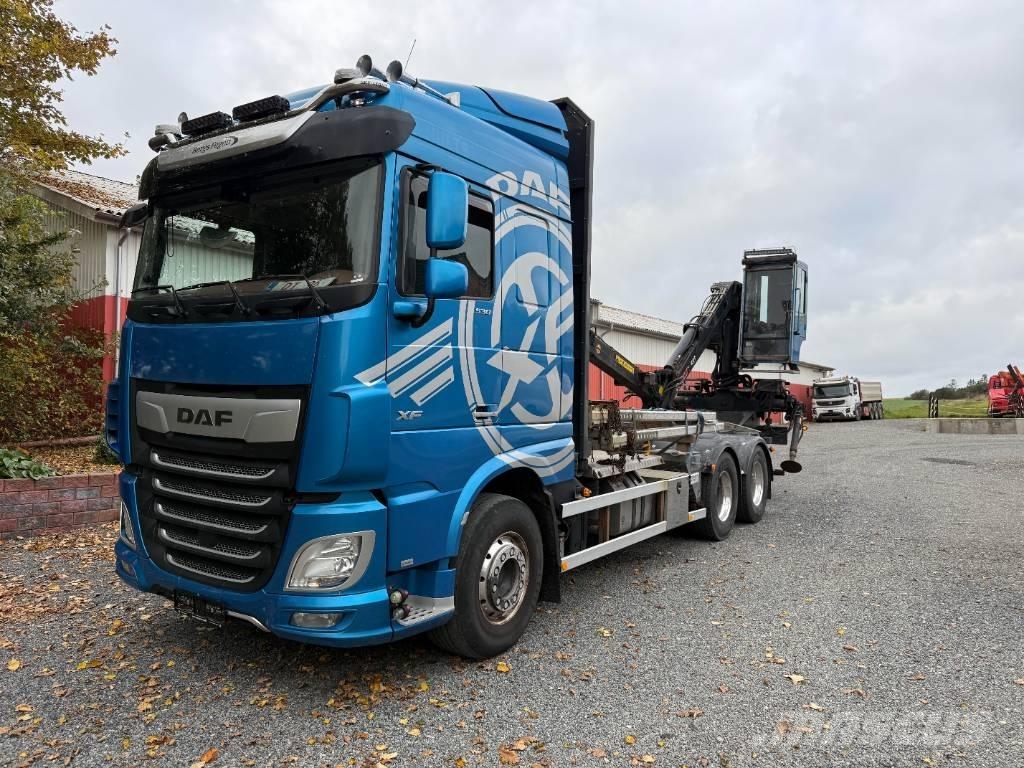 DAF XF 530 6x4 Skovmaskintransportlastbiler