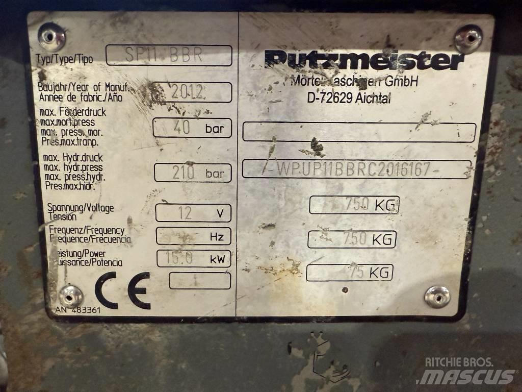 Putzmeister SP 11 Beton / mørtelblandere