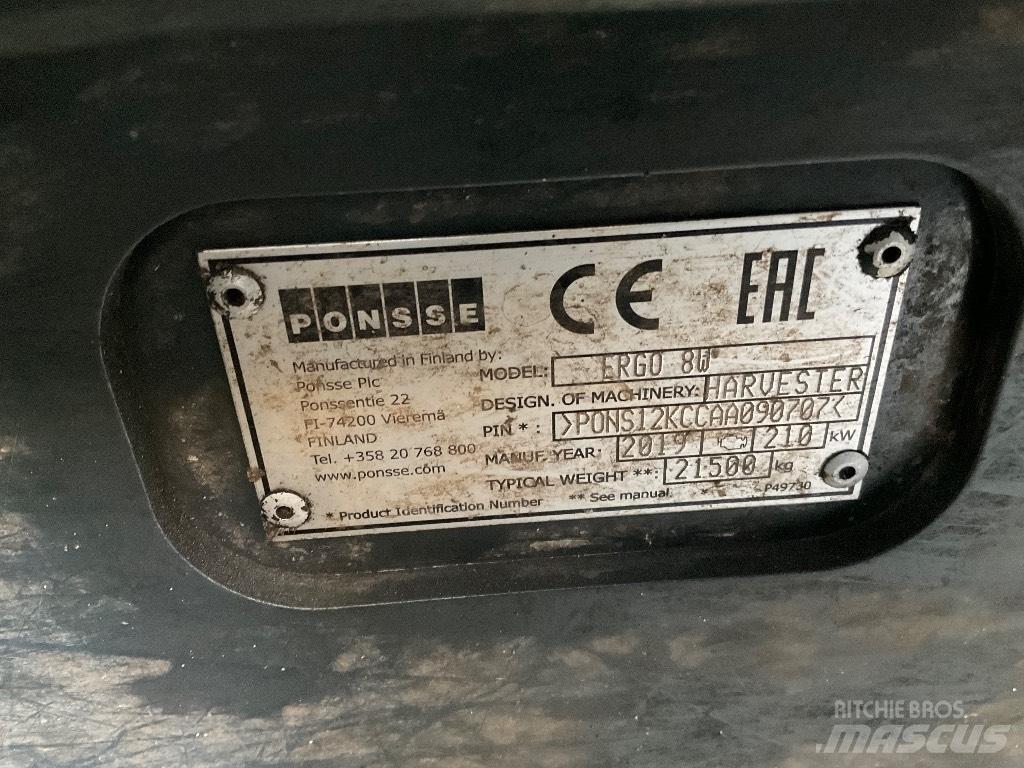 Ponsse ERGO 8W Skovningsmaskiner
