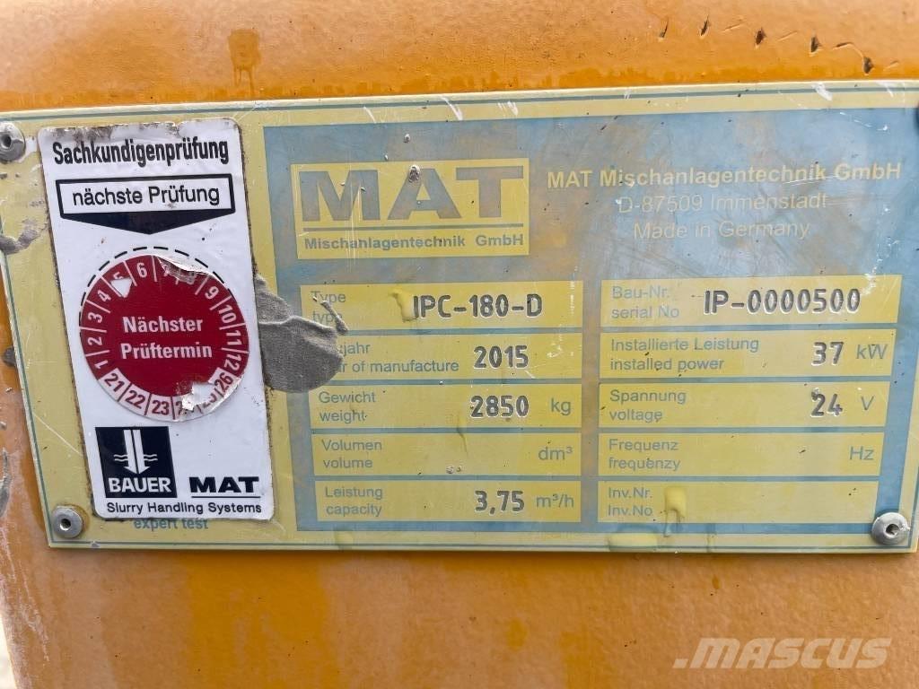 Bauer MAT IPC 180-D Entreprenør - Andet