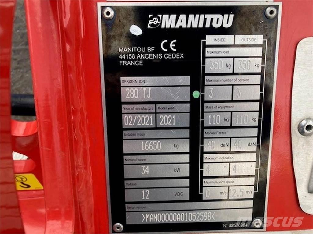 Manitou 280TJ Bomlifte med knækarm