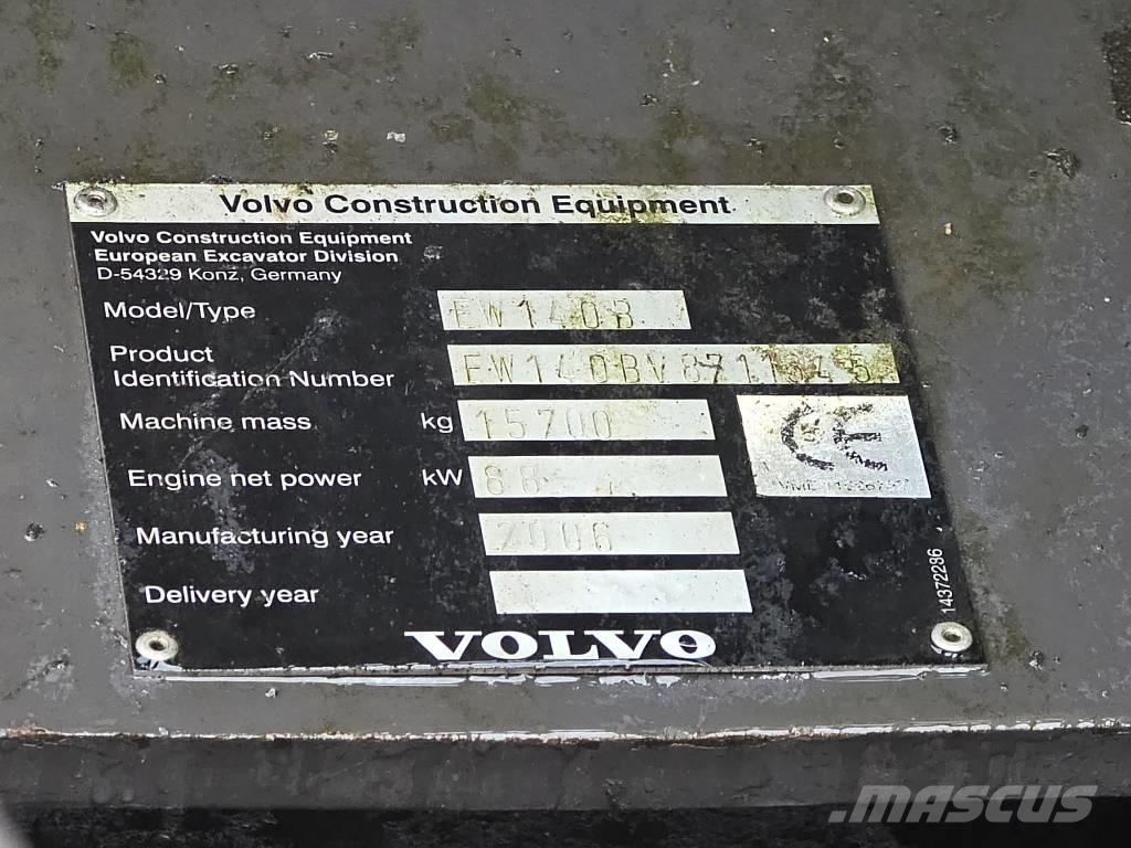 Volvo EW 140 B Gravemaskiner på hjul