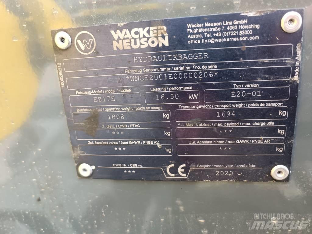 Wacker Neuson EZ17e Gravemaskiner på larvebånd