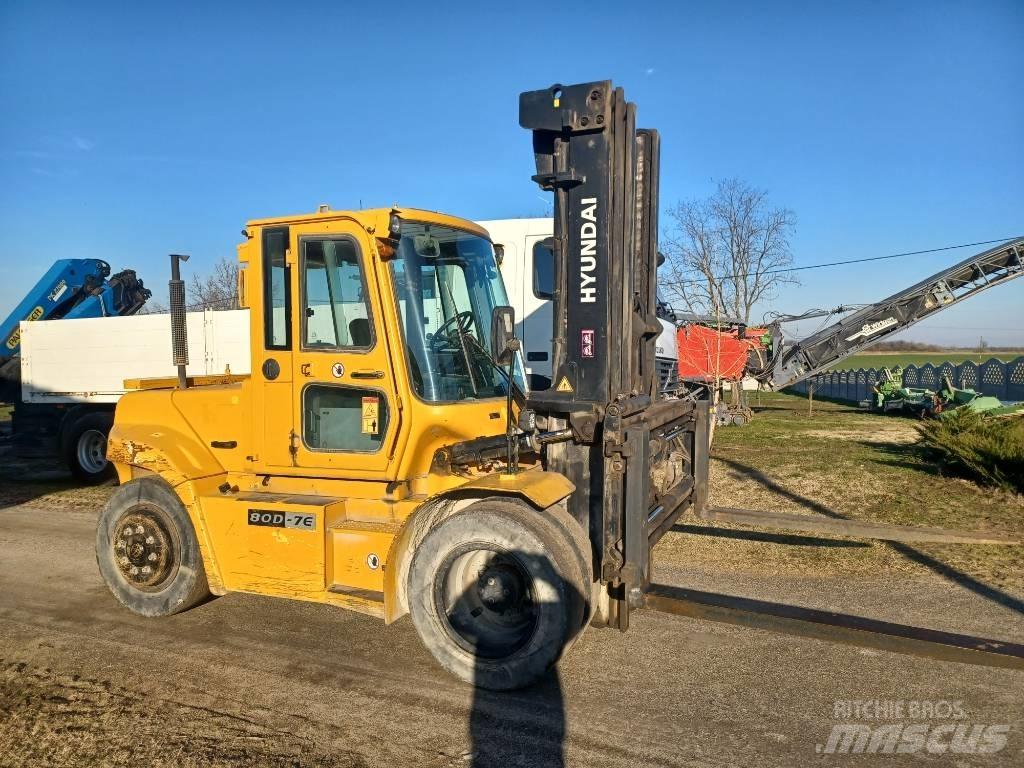 Hyundai 80 D-7 E Diesel gaffeltrucks