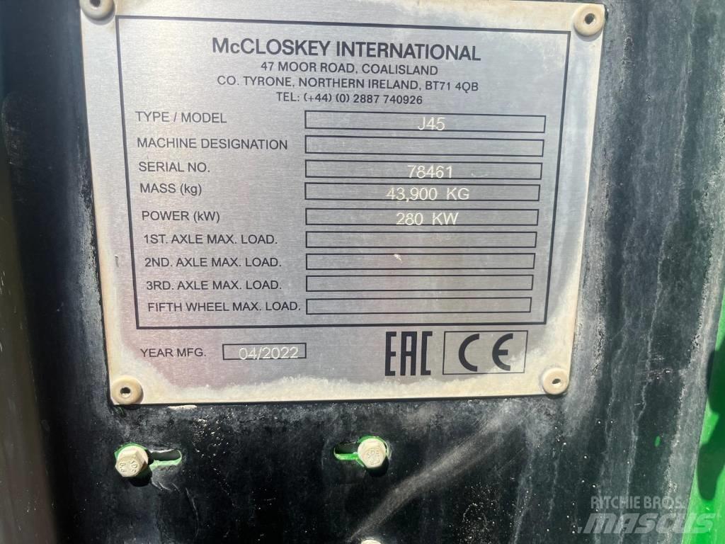 McCloskey J45 Mobile knusere