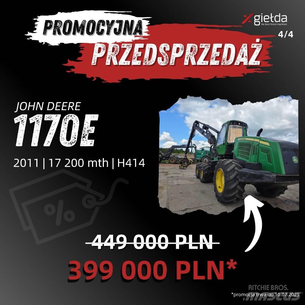 John Deere 1170 E Skovningsmaskiner