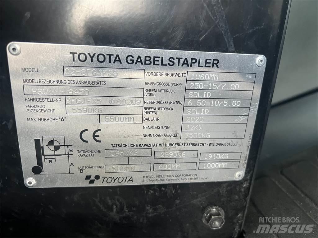 Toyota 8FGJF35 LPG gaffeltrucks