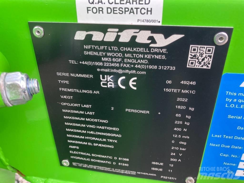 Niftylift 150TET Trailermonterede lifte