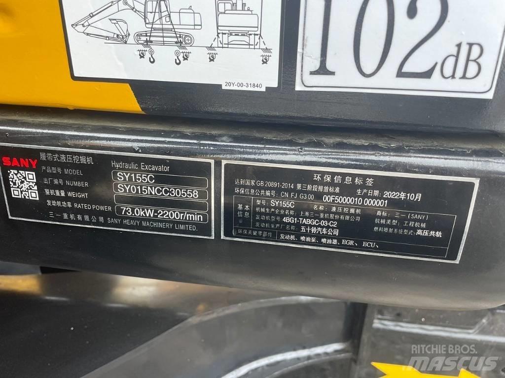 Sany SY 155 C Midi-gravemaskiner 7t - 12t