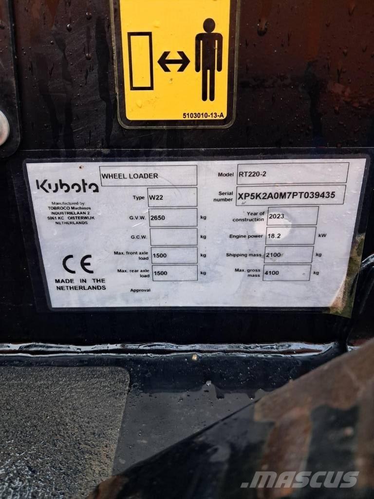 Kubota RT 220-2e Minilæsser - knækstyret