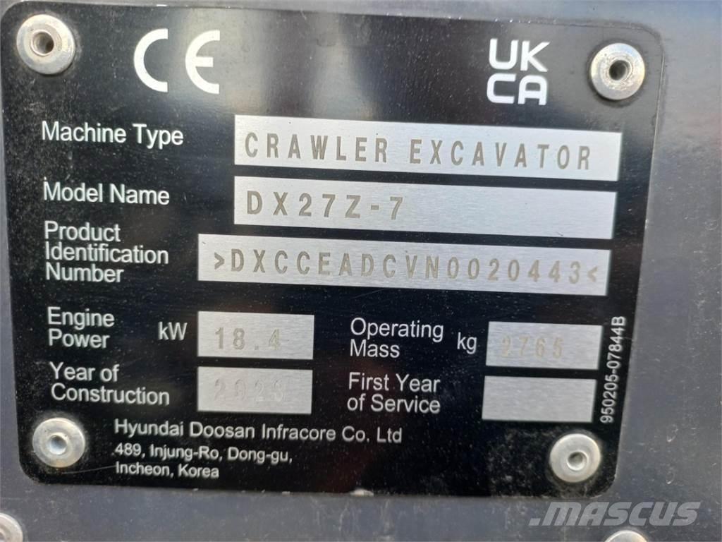 Develon DX27Z-7 Landbrug - Andet 