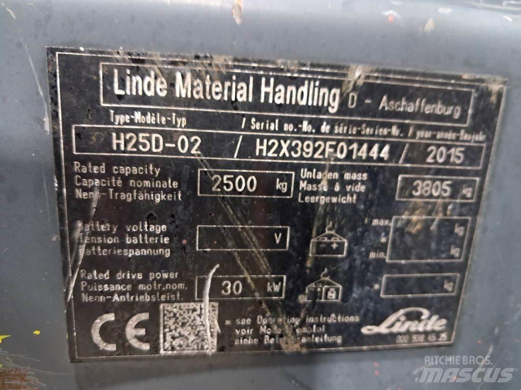 Linde H25D-02 Diesel gaffeltrucks