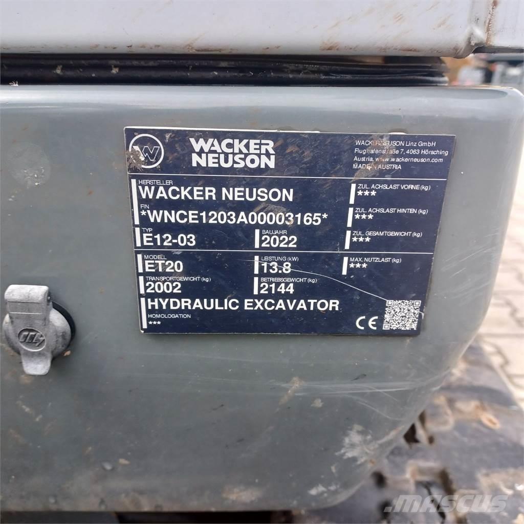 Wacker Neuson ET20 Gravemaskiner på larvebånd