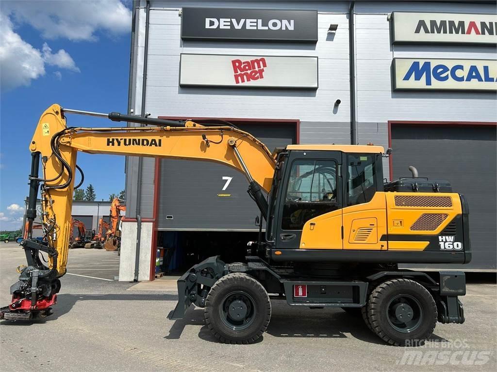 Hyundai HW160 Gravemaskiner på hjul