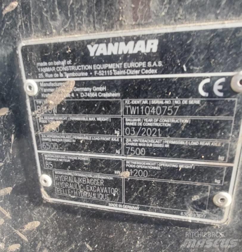 Yanmar B 110 W Gravemaskiner på hjul