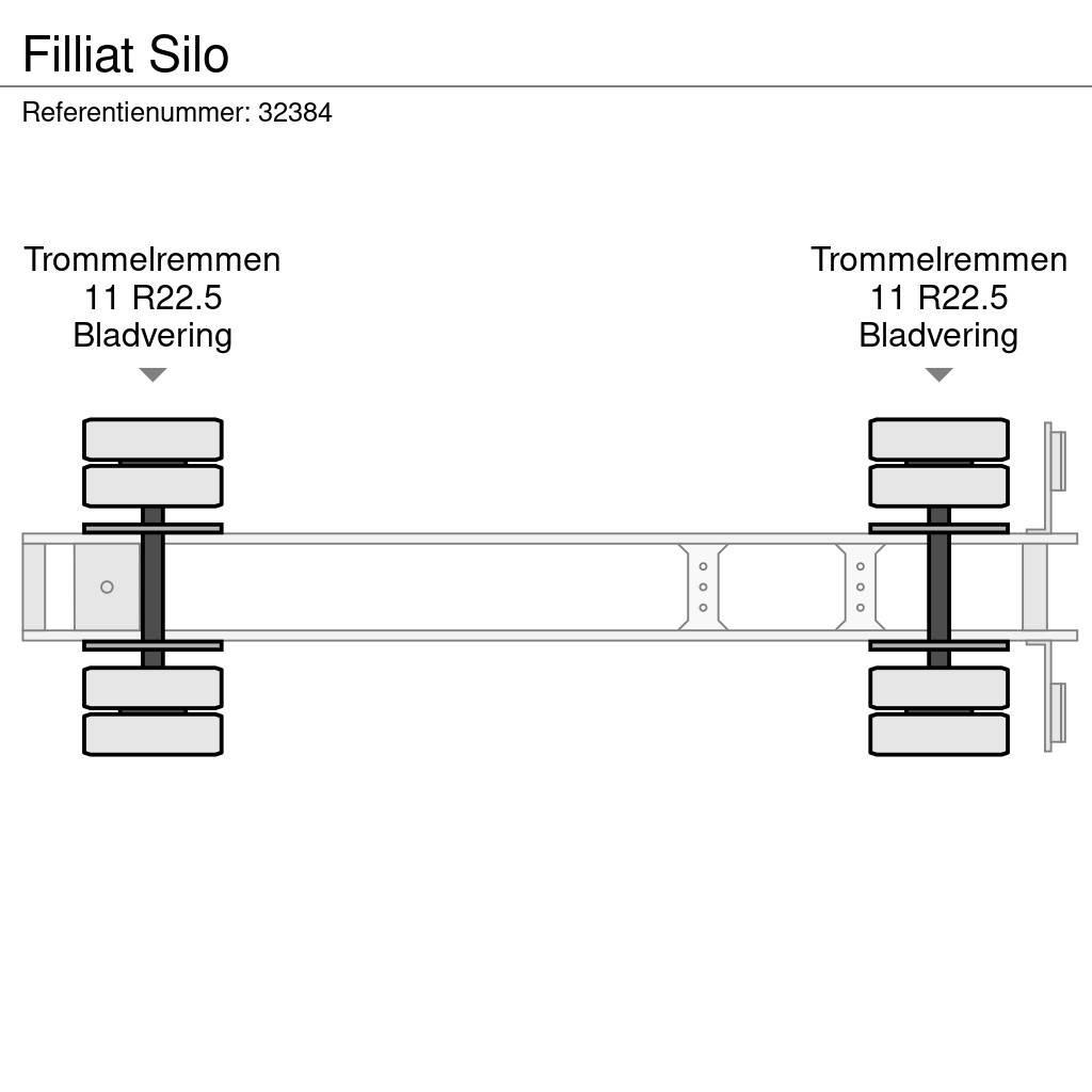  FILLIAT Silo Semi-trailer med Tank