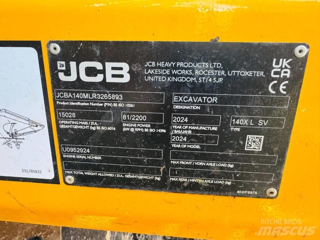 JCB 140 X Gravemaskiner på larvebånd