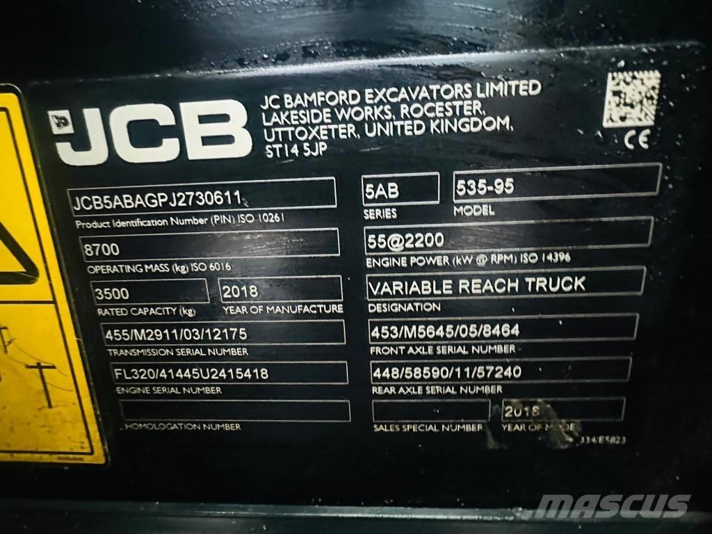 JCB 535-95 Teleskoplæssere til landbrug