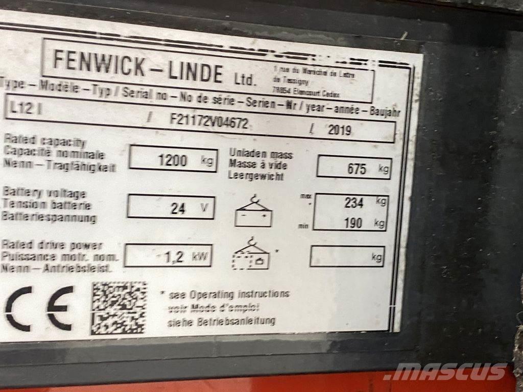 Linde L12 I Gaffelstabler med gående fører