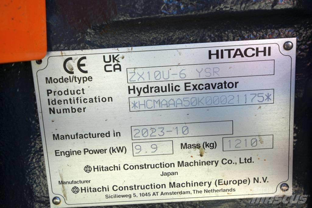 Hitachi ZX 10U-6 Minigravemaskiner