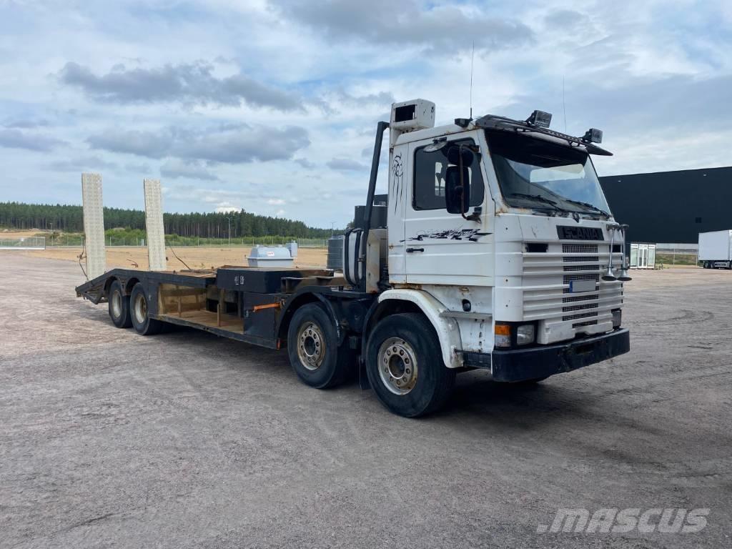 Scania R142H 8X2 Lastbil med lad/Flatbed
