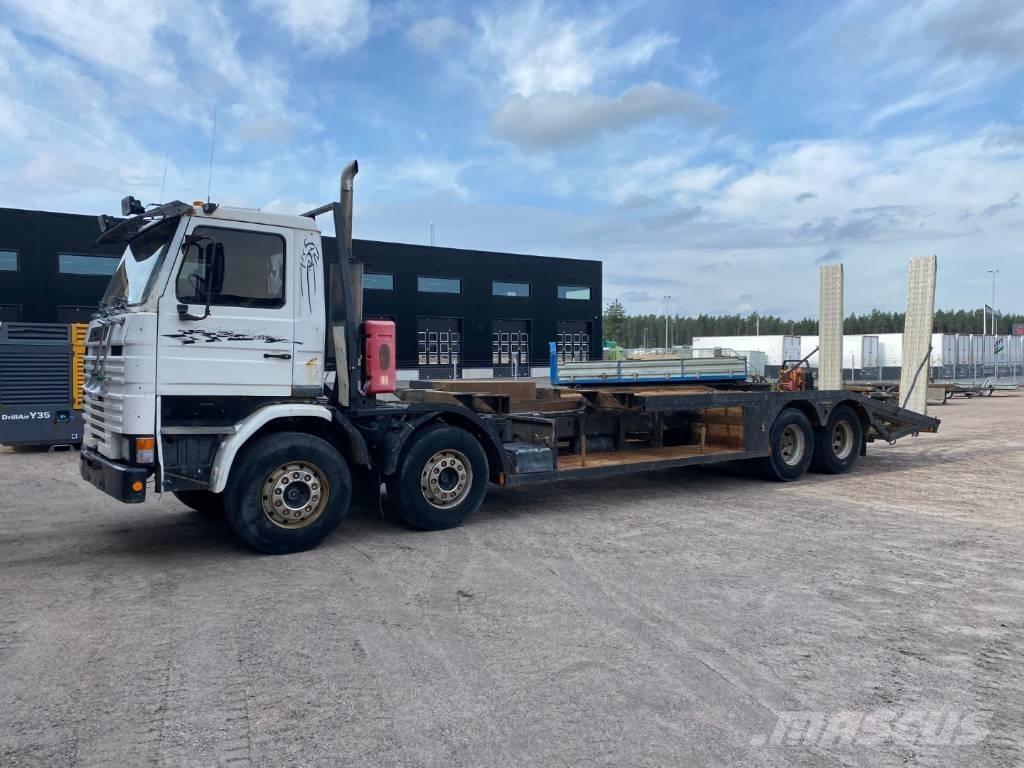 Scania R142H 8X2 Lastbil med lad/Flatbed