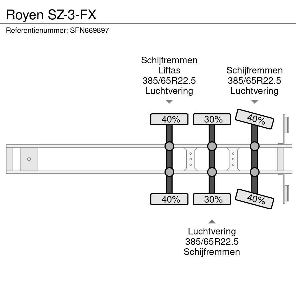  Royen SZ-3-FX Semi-trailer med fast kasse