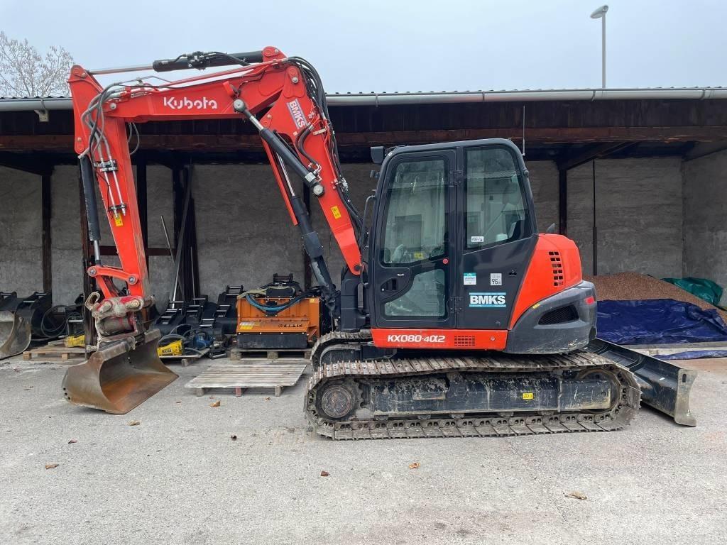 Kubota KX 080-4a2 Midi-gravemaskiner 7t - 12t